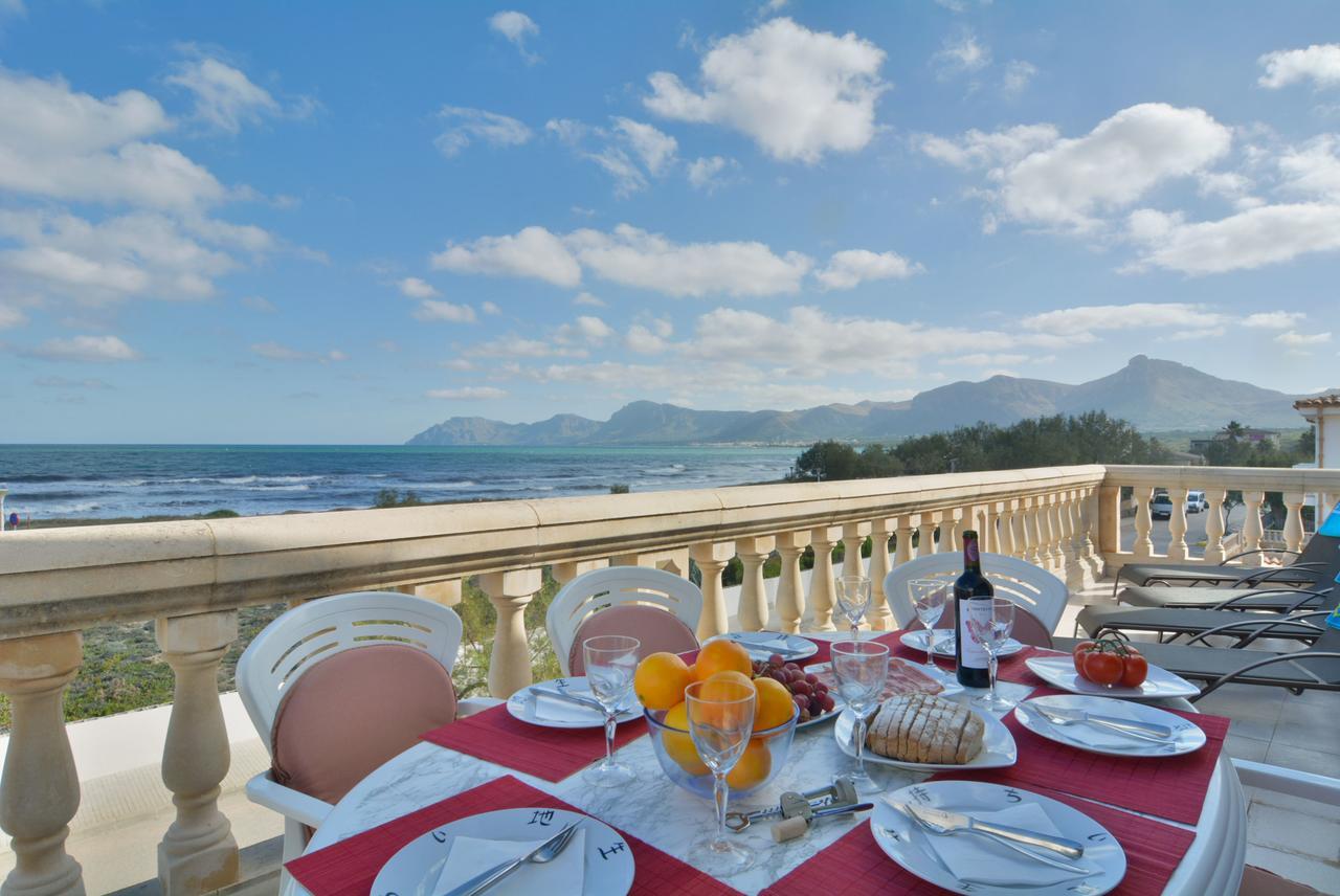 Front Line Beach Apartment In Son Serra 松塞拉德马里纳 外观 照片