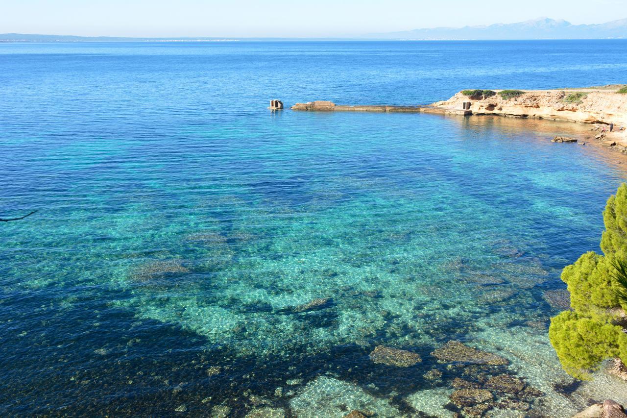 Front Line Beach Apartment In Son Serra 松塞拉德马里纳 外观 照片