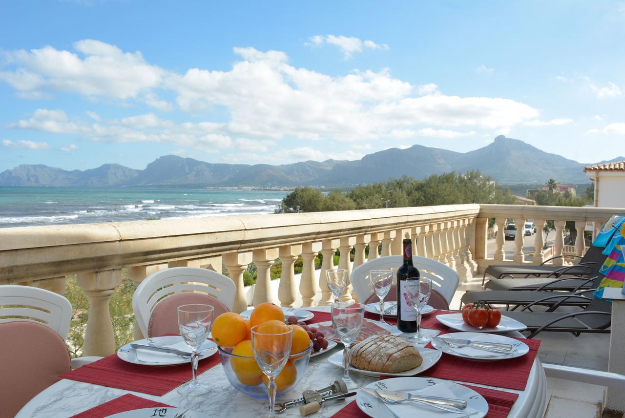 Front Line Beach Apartment In Son Serra 松塞拉德马里纳 外观 照片