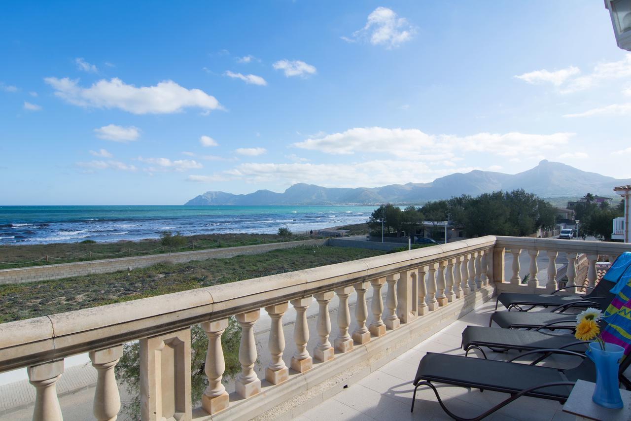 Front Line Beach Apartment In Son Serra 松塞拉德马里纳 外观 照片