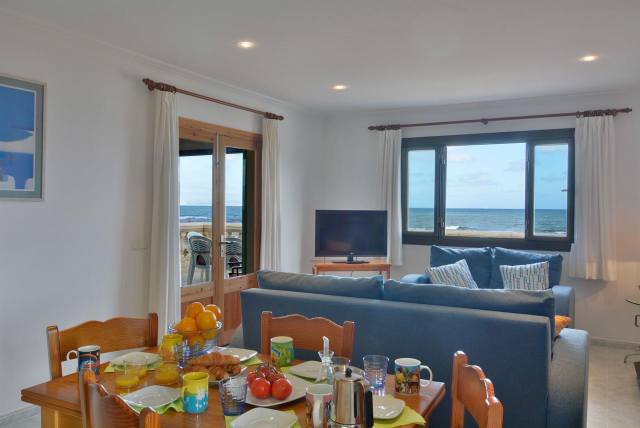 Front Line Beach Apartment In Son Serra 松塞拉德马里纳 外观 照片